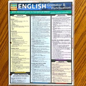 English, Spanish and Public Speaking Cards